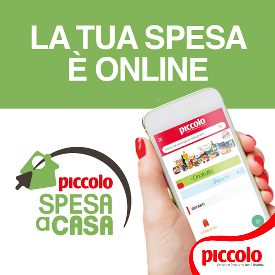 La spesa online ora la fai anche con i supermercati Piccolo… –